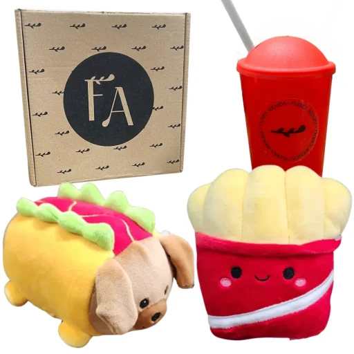 combo peluche hot dog 